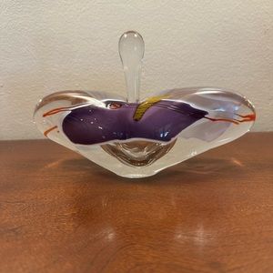 James R. Wilbat 2005 Elongated Handblown Perfume Bottle one of a kind